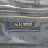 アルマーニジーンズ ARMANI JEANS エナメルハンドバッグ ロゴチャーム レディース