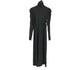 バレンシアガ BALENCIAGA BLACK DRESS パフショルダーニットマキシワンピース レディース JPN:36