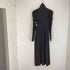 バレンシアガ BALENCIAGA BLACK DRESS パフショルダーニットマキシワンピース レディース JPN:36
