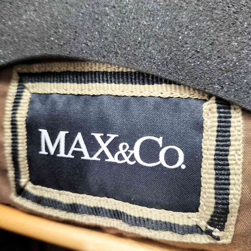 マックスアンドコー MAX & CO. クロップドレザージャケット レディース US:6