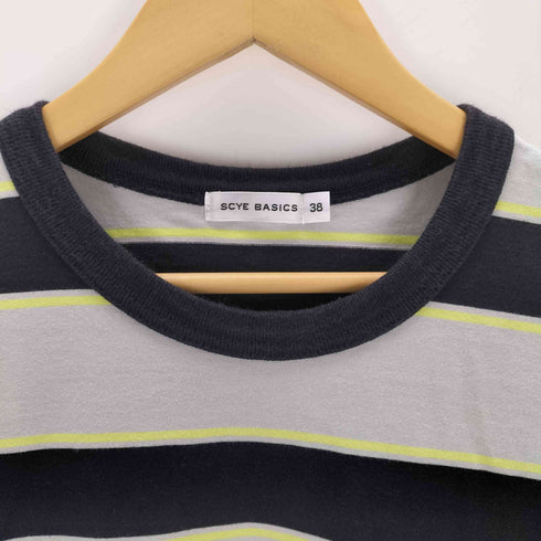 サイベーシックス SCYE BASICS ボーダークルーネックカットソー メンズ 38