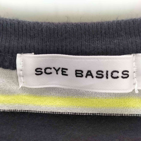 サイベーシックス SCYE BASICS ボーダークルーネックカットソー メンズ 38