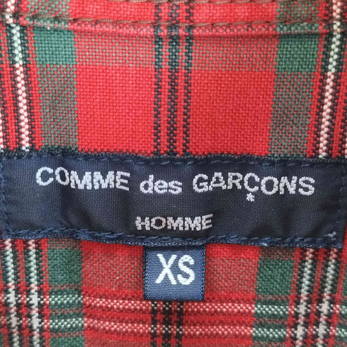 コムデギャルソンオム COMME des GARCONS HOMME 切替 チェックシャツ メンズ JPN:XS