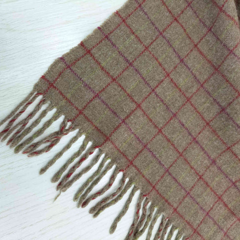 クミキョク 組曲 yorkshine tweed ウールペンシルチェックマフラー メンズ