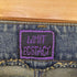 LIMIT EGSTACY ホワイトレースベルト 裾レース フレアデニムパンツ レディース