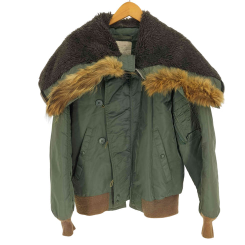 スピワック SPIEWAK USA製 ATTACHED HOOD N-2B 30NS-GOLDEN FLEECE ゴールデンフリース タイタンクロス フライト ジャケット フード割れ SCOVILLジップ メンズ US:40