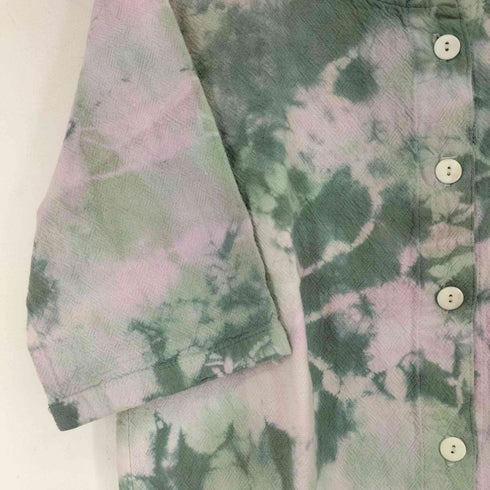 ARIES&TAURUS S/S タイダイ ノーカラーシャツ レディース JPN:S