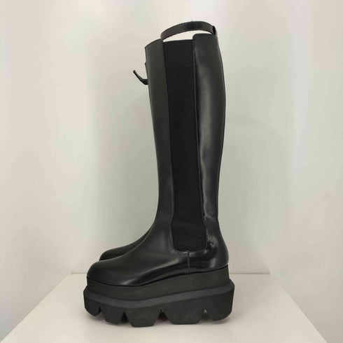 サカイ Sacai 21AW サイドジップレザー厚底ロングブーツ レディース JPN:37