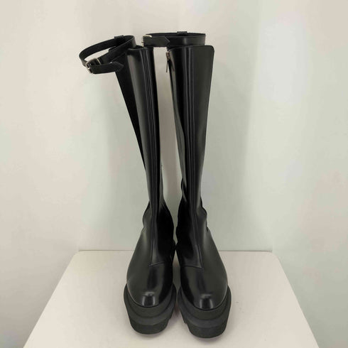 サカイ Sacai 21AW サイドジップレザー厚底ロングブーツ レディース JPN:37