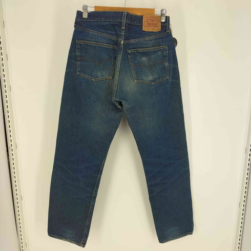 リーバイス Levis 90S USA製 501 ボタン裏 555 刻印 バレンシア 復刻 紙パッチ 赤耳 黒カン ボタン フライ デニム パンツ 1995年製 濃紺 メンズ W34 L36