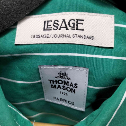 トーマスメイソン thomas mason LESAGE 24AW レギュラーカラーストライプシャツ レディース