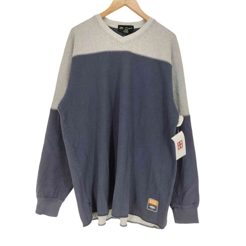 エディーバウアー Eddie Bauer サイドスリットVネックLSカットソー メンズ JPN:L