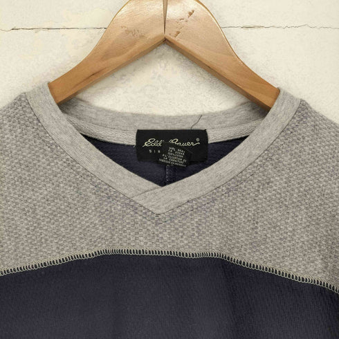 エディーバウアー Eddie Bauer サイドスリットVネックLSカットソー メンズ JPN:L