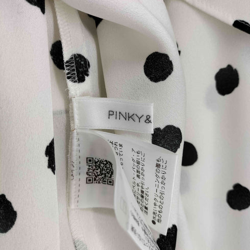 ピンキーアンドダイアン Pinky&Dianne 24SS ランダムドットラグランラッフルブラウス レディース 38