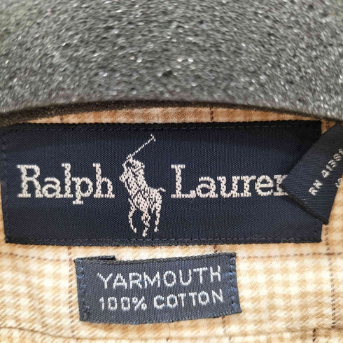 ラルフローレン RALPH LAUREN YARMOUTH スモールポニー刺繍 BD チェックシャツ メンズ 161/2