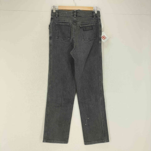 アニエスベー agnes b. ジッパーフライブラックデニムパンツ レディース US:26-27