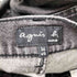 アニエスベー agnes b. ジッパーフライブラックデニムパンツ レディース US:26-27