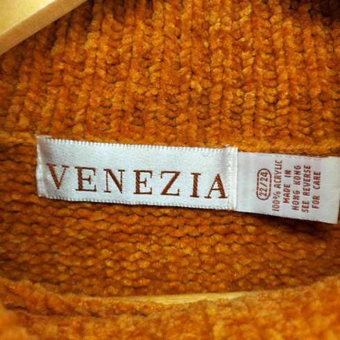 VENEZIA フロントケーブルラインアクリルニット メンズ 22/24