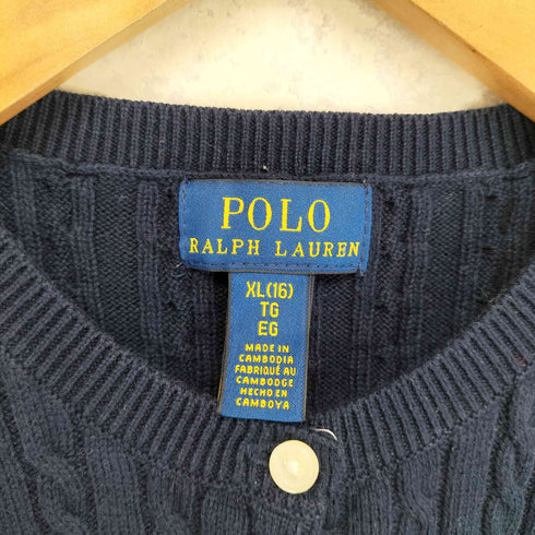 ポロラルフローレン POLO RALPH LAUREN クルーネックケーブルニットカーディガン レディース 16