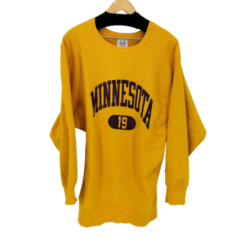 チャンピオン Champion 80S REVERSE WEAVE トリコタグ USA背製 MINNESOTA2段カレッジプリント L/S スウェット メンズ JPN:XXL