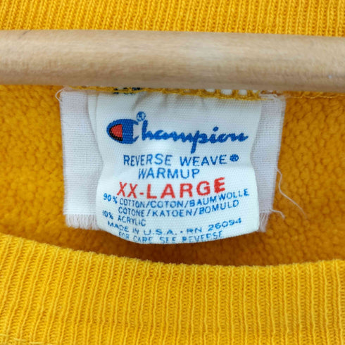 チャンピオン Champion 80S REVERSE WEAVE トリコタグ USA背製 MINNESOTA2段カレッジプリント L/S スウェット メンズ JPN:XXL
