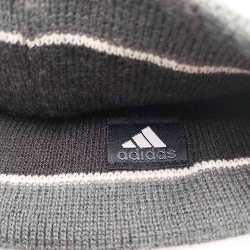 アディダス adidas CLMA WARM ロゴ 刺繍 ボーダー ビーニー ニット帽 メンズ