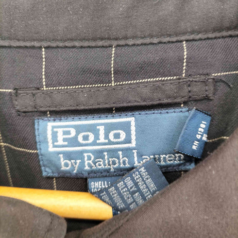 ポロバイラルフローレン Polo by RALPH LAUREN 90S ポニー刺繍 裏地チェック スウィングトップブルゾン メンズ JPN:XL