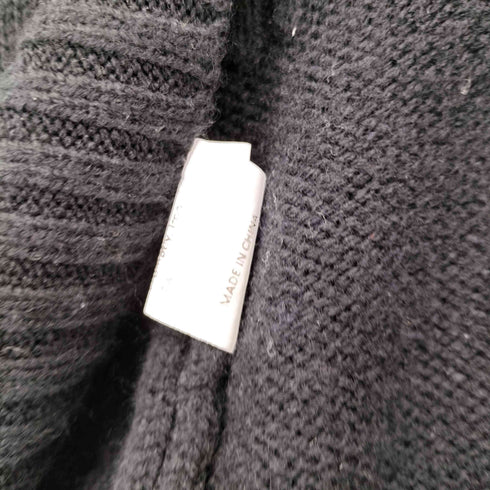 スカルロゴ アクリルニット ダメージ加工 メンズ import:XXL