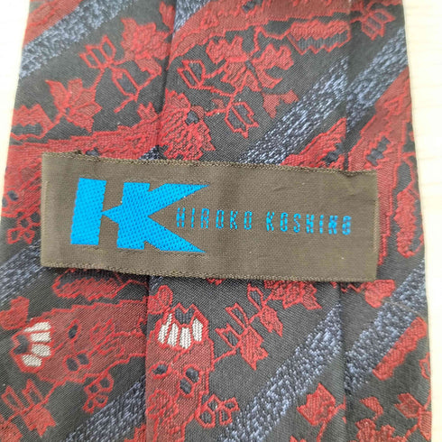 ヒロココシノ HIROKO KOSHINO シルク100% 総柄ネクタイ レディース