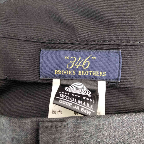 ブルックスブラザーズ 346 BROOKS BROTHERS ノータックウールスラックスパンツ メンズ 33