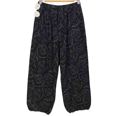 ラッドミュージシャン LAD MUSICIAN 24AW Cotton Jersey Rose Jacquard Track PT ローズ 2タック トラックパンツ メンズ JPN:44