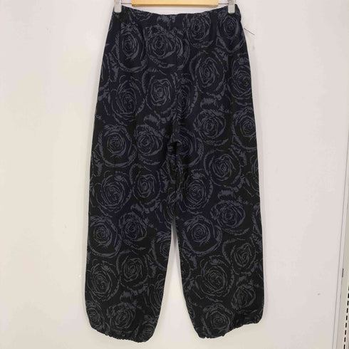 ラッドミュージシャン LAD MUSICIAN 24AW Cotton Jersey Rose Jacquard Track PT ローズ 2タック トラックパンツ メンズ JPN:44