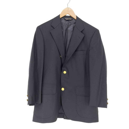 ブルックスブラザーズ BROOKS BROTHERS 金釦 紺ブレ ウールテーラードジャケット メンズ 38