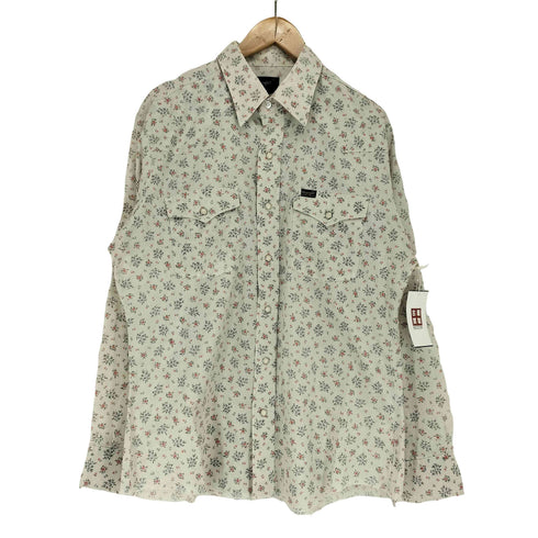 ラングラー Wrangler 70s MADE IN USA 花柄 ウエスタンシャツ メンズ JPN:L