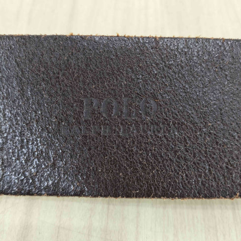 ポロラルフローレン POLO RALPH LAUREN ポニーバックルデザインレザーベルト メンズ ONE SIZE