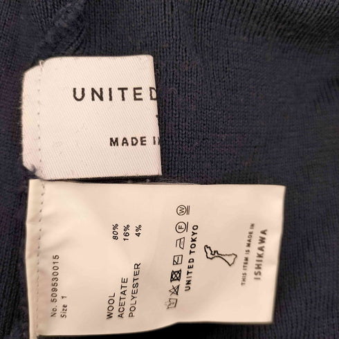 ユナイテッドトウキョウ UNITED TOKYO Vネック リブニット オーバーサイズ レディース JPN:1