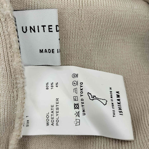 ユナイテッドトウキョウ UNITED TOKYO Vネック リブニット オーバーサイズ レディース JPN:1