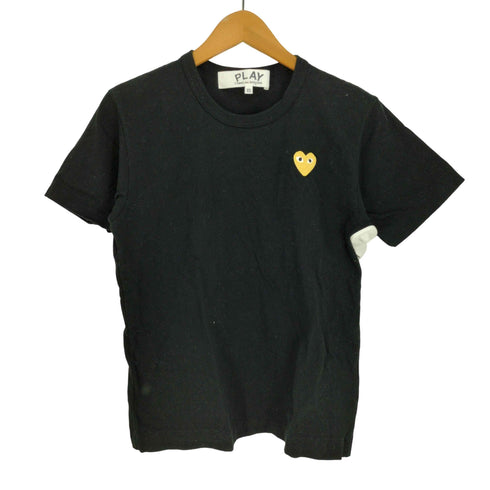 プレイコムデギャルソン PLAY COMME des GARCONS 24SS AD2024 金ハートワッペン S/S TEE レディース JPN:XS