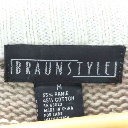 braunstyle アーガイルコットンニット メンズ JPN:M