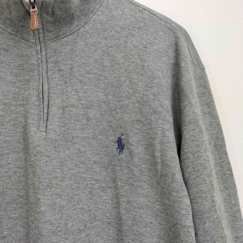 ポロラルフローレン POLO RALPH LAUREN ポニー刺繍 ハーフジップスウェット メンズ XL