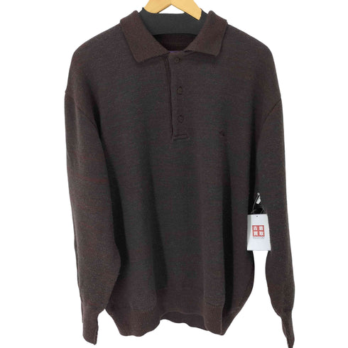 ノースフェイスパープルレーベル THE NORTH FACE PURPLE LABEL HARD TWIST MERINO BIG POLO ニット メンズ JPN:M