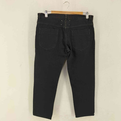 メゾンマルタンマルジェラ Maison Martin Margiela 08AW ここのえ期 MADE IN ITALY 10 slim テーパードブラックデニムパンツ メンズ EUR:50