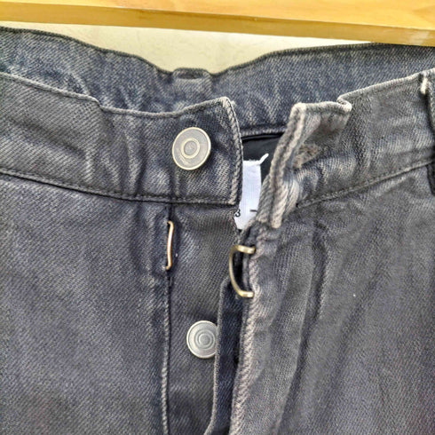 メゾンマルタンマルジェラ Maison Martin Margiela 08AW ここのえ期 MADE IN ITALY 10 slim テーパードブラックデニムパンツ メンズ EUR:50