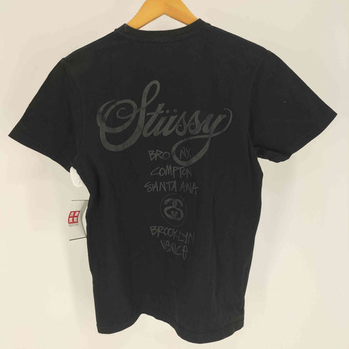 ステューシー Stussy NEW YORK LOS ANGELES TOKYO 両面プリント コットン クルーネック Tシャツ レディース import:S