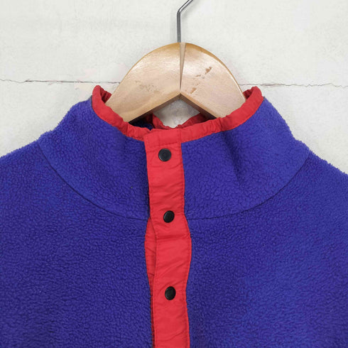 パタゴニア patagonia 80~90S MADE IN USA マルチカラーハーフボタンフリース メンズ L