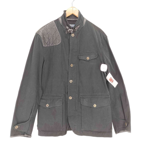 ポロバイラルフローレン Polo by RALPH LAUREN レザーガンパッチデザインハンティングジャケット メンズ 44R