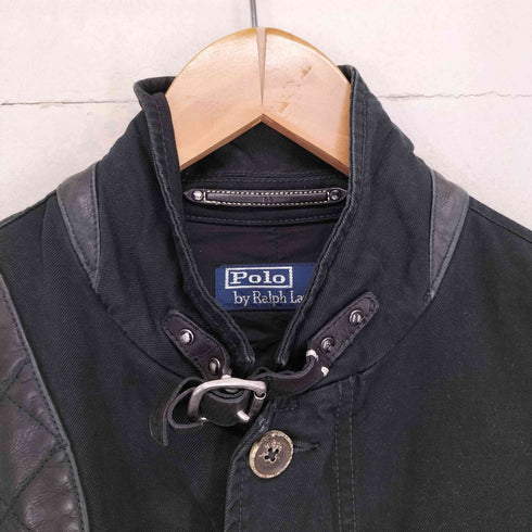 ポロバイラルフローレン Polo by RALPH LAUREN レザーガンパッチデザインハンティングジャケット メンズ 44R