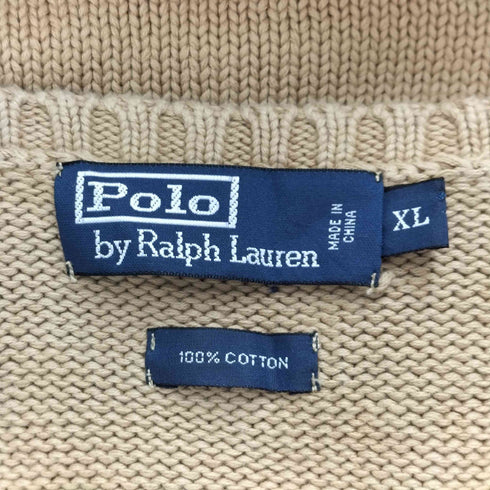 ポロバイラルフローレン Polo by RALPH LAUREN スモールポニー刺繍 コットンVネックニットベスト メンズ JPN:XL