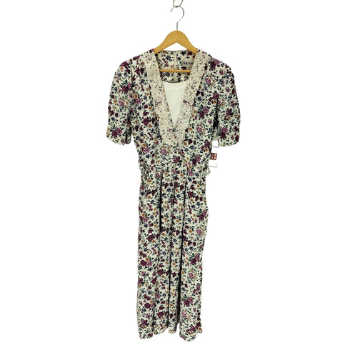 SL FASHIONS USA製 花柄ワンピース レディース US:12