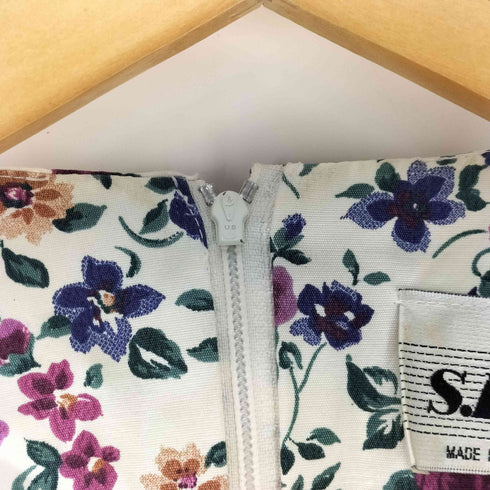 SL FASHIONS USA製 花柄ワンピース レディース US:12